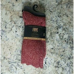 FRYE Socks Shoe Sz 5-10 Lot 2 Pair Boot Crew Super